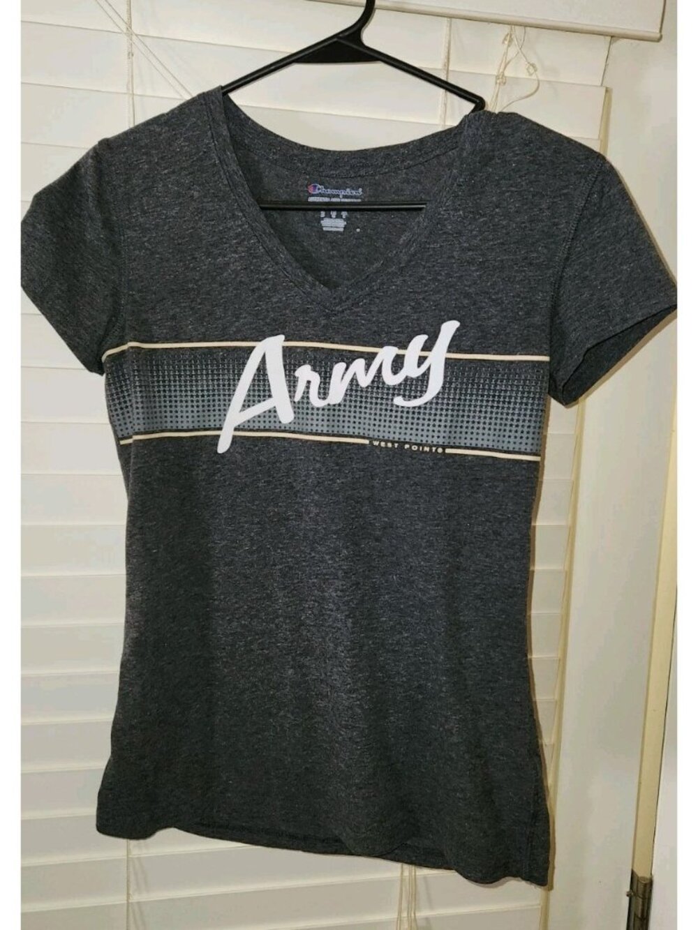 womens gray T-shirt ARMY west point SMALL